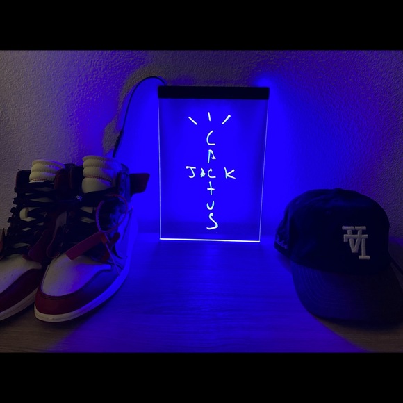 CACTUS JACK LED NEON BLUE LIGHT SIGN 8x12 - Picture 2 of 4